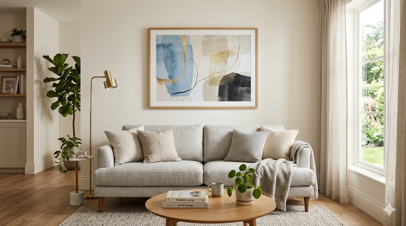 アートが飾られた部屋